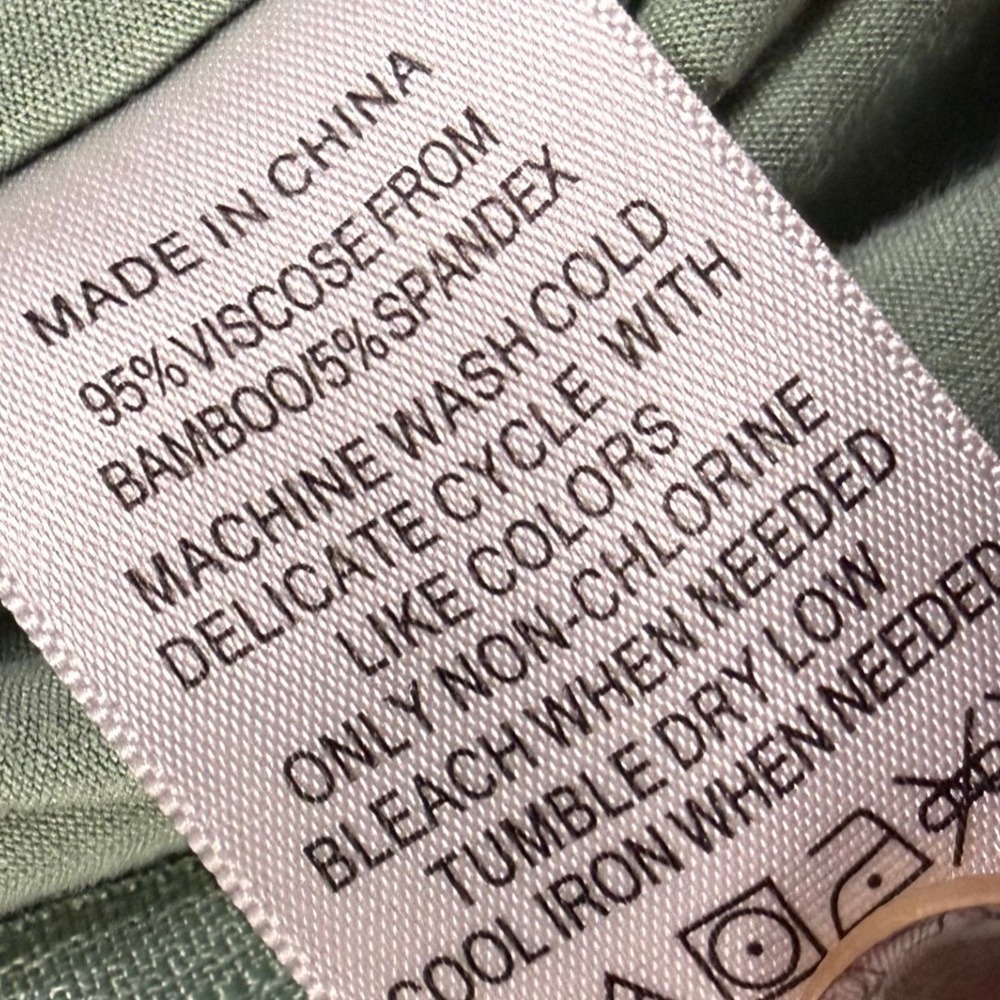 Quince M Sage Green Bamboo Sleep Bag Blanket Zip Up 1.0 TOG 6-8 Month All Season - Picture 7 of 10